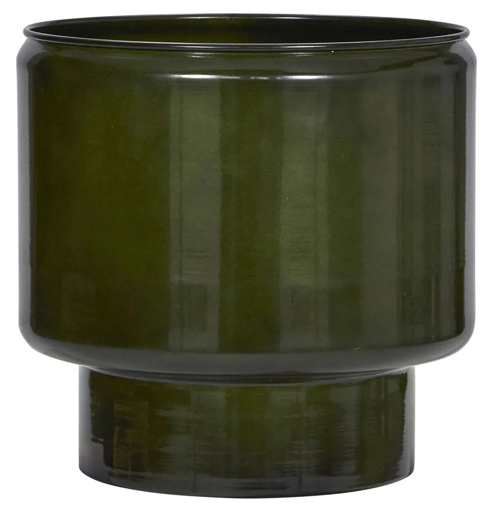 House Doctor Plechový obal na kvetiny Pile Green Menší