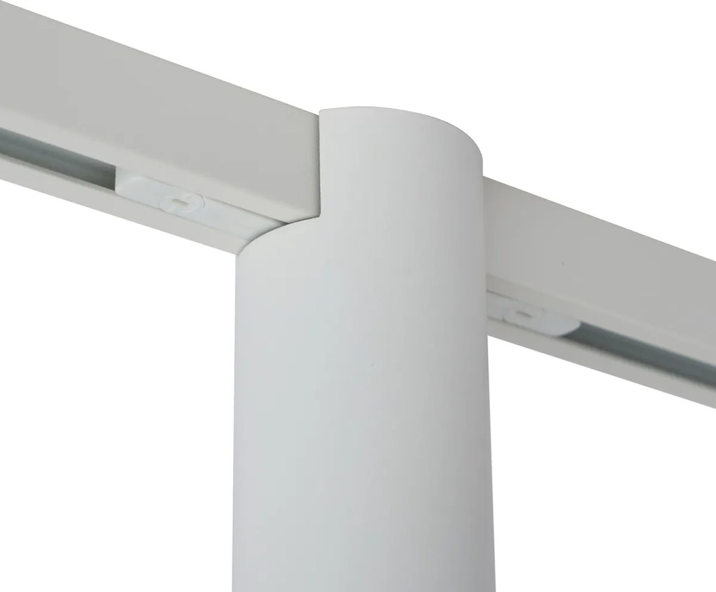 Moderný reflektor biely pre 1-fázový koľajnicový systém GU10 35mm - Slimline Nubee Honey