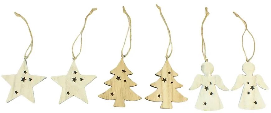 Dekorácia na zavesenie 8cm 2 ks mix 36607