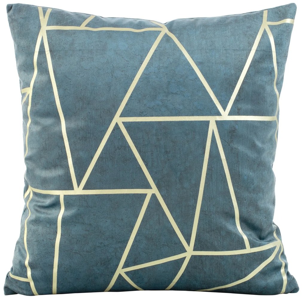 DEKORAČNÁ OBLIEČKA NA VANKÚŠ BLINK29 45X45 CM MODRÁ