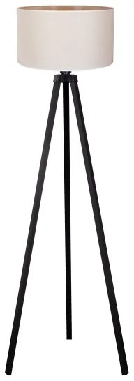 Duolla - Stojacia lampa 1xE27/60W/230V pr. 44 cm krémová/wenge