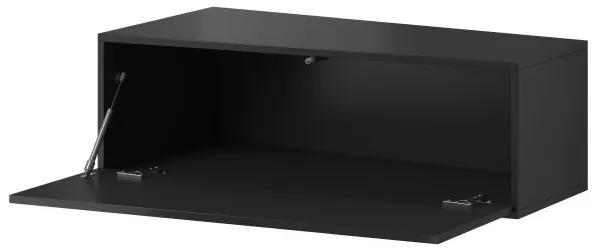 Televízny stolík Cama VIGO SLANT 90 čierna/čierny lesk