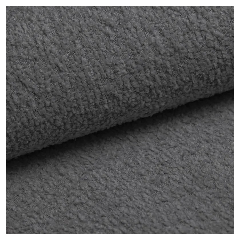 Tmavosivý taburet z textílie buklé Ariella – Ropez