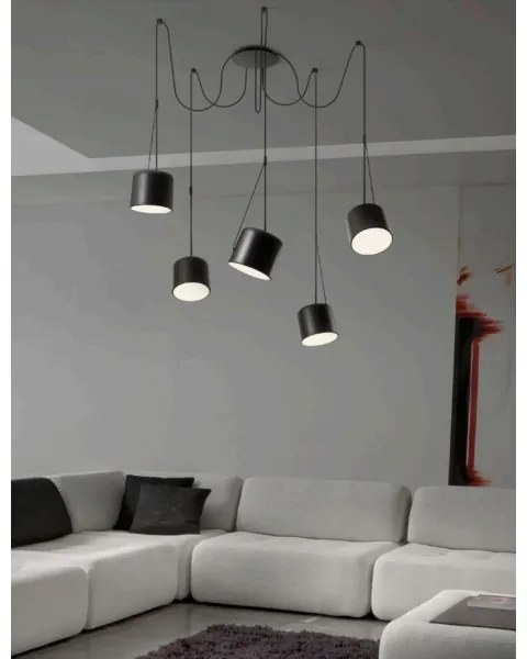 Redo 01-1828 - Luster na lanku DODO 5xE27/15W/230V pavúk