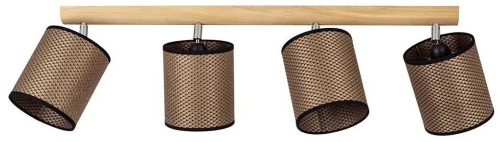 Spot-Light 2047401011553 - Bodové svietidlo BENITA 4xE27/25W/230V dub