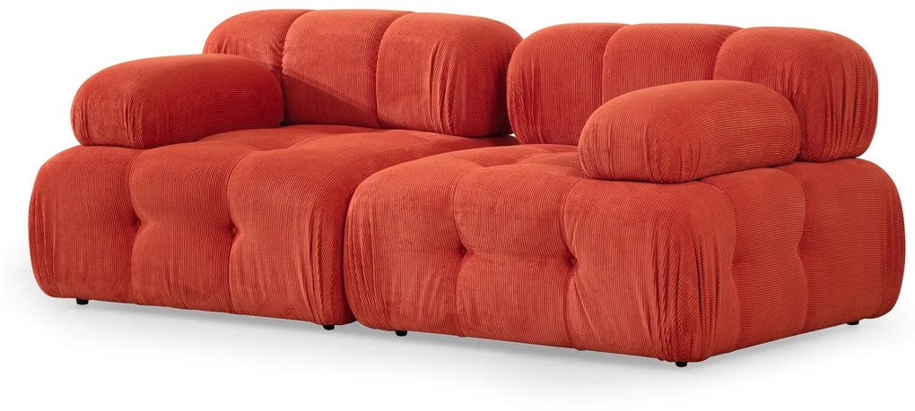 Dvojmiestna luxusná pohovka Doblo orange