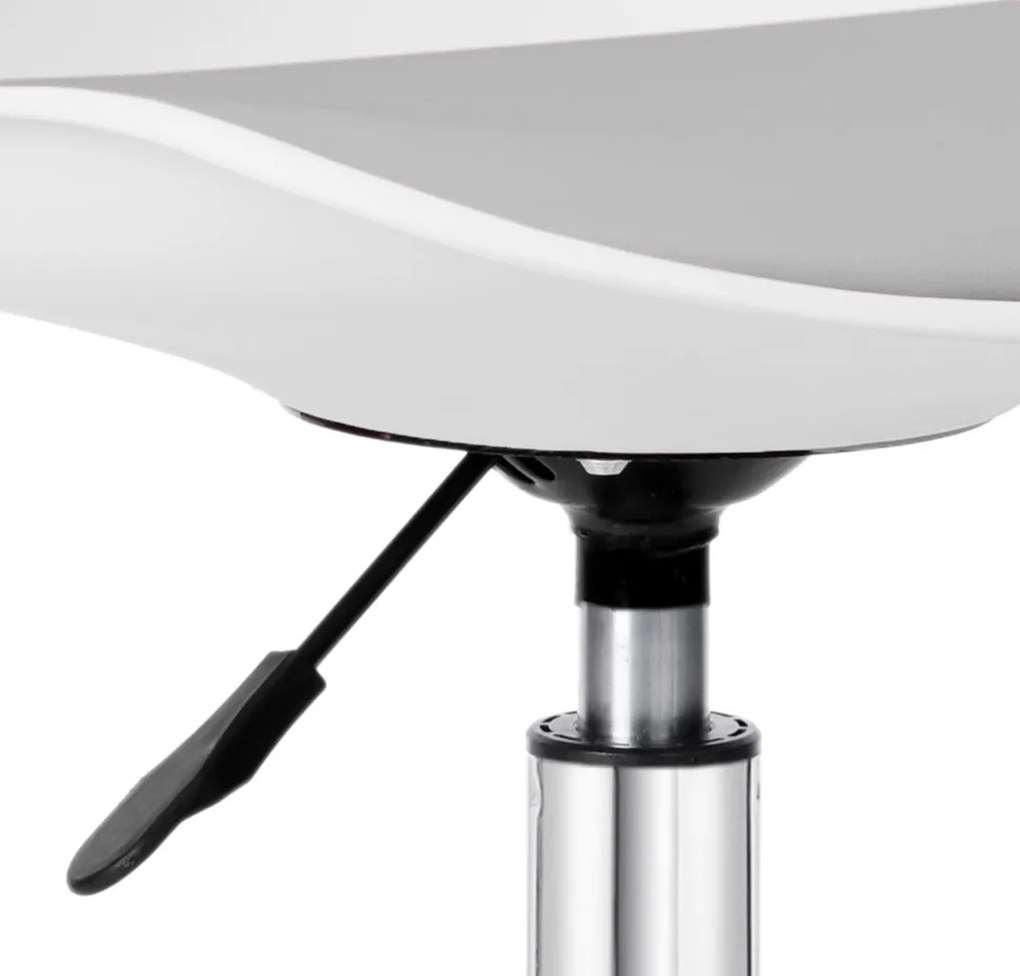 Bielošedá otočná stolička Grover