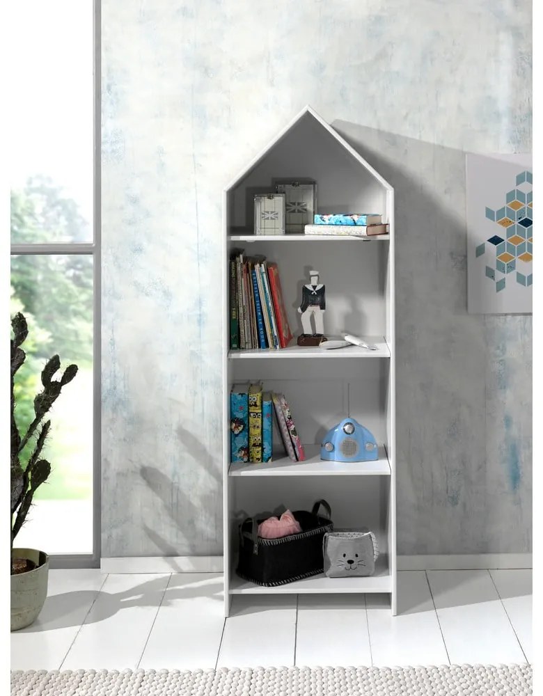 Bielo-svetlomodrá otvorená detská šatníková skriňa 173x171,5 cm CASAMI BRUGES – Vipack