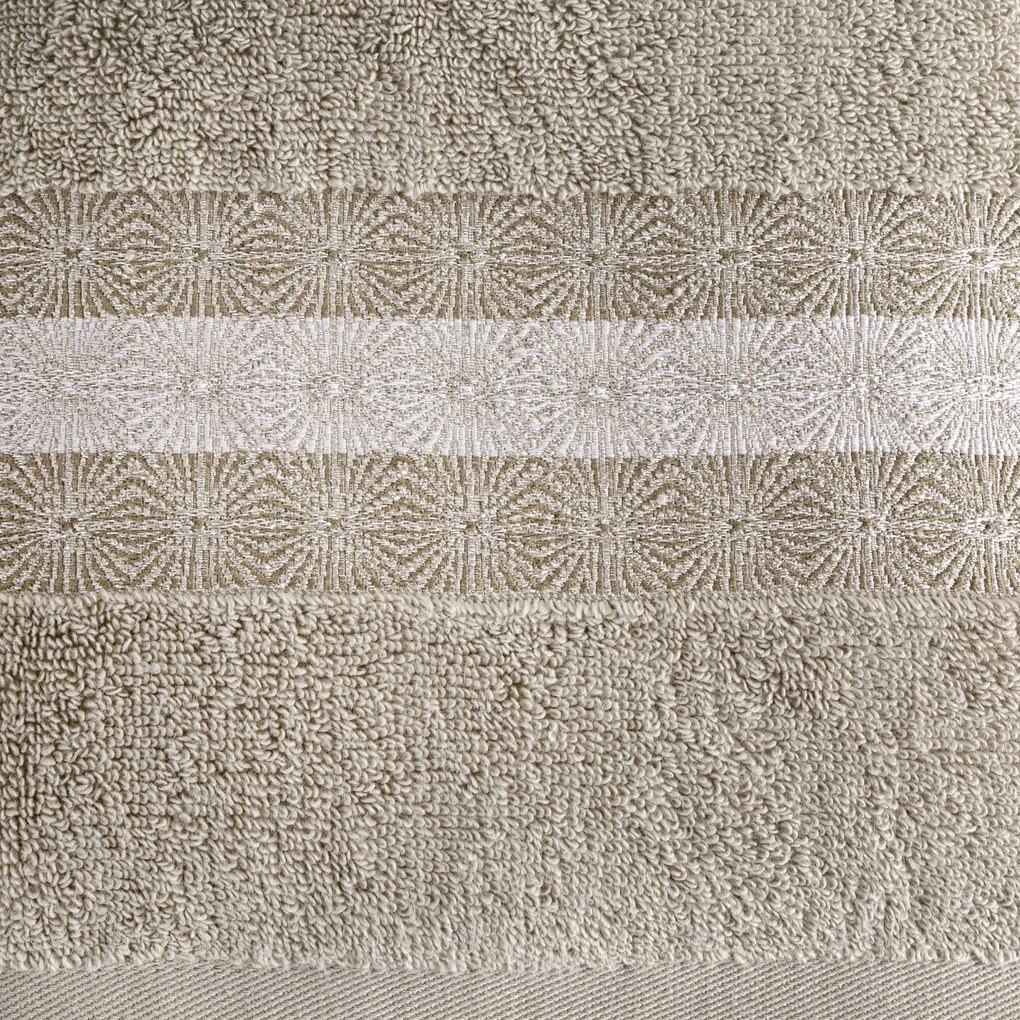 BAVLNENÝ UTERÁK MALIKA SADA 3KS 70X140 CM BÉŽOVÁ
