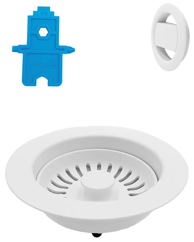 Laveo Laveo, náhradné sitko pre kuchynský drez, biela, LAV-CZS_600T