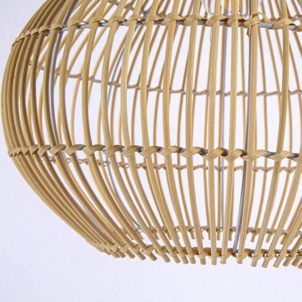 Immax 08257L - Luster na lanku PELO 1xE27/40W/230V pr. 40 cm ratan