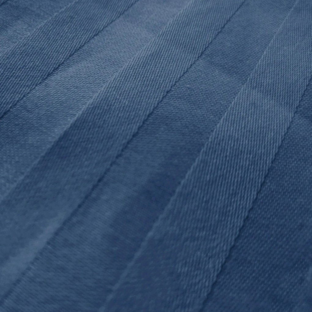 Damaškové obliečky VIENNA Dark Blue | 100% bavlna | 2x 70x90 + 2x 140x200