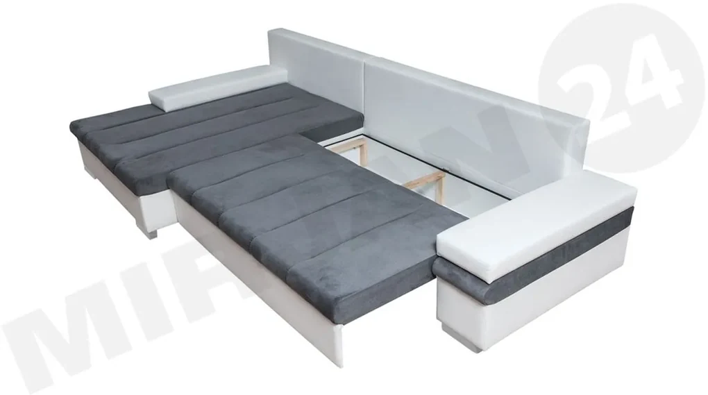 Rohová sedačka Kanton, Dostupné poťahy: ekokoža Soft 011 + Lawa 05, Strana: pravá