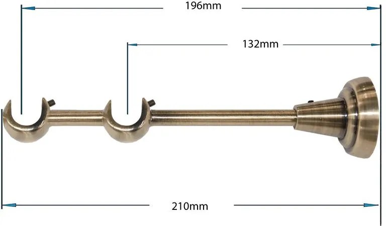 Garniže 16x16mm - dvojradové - VENEZIA - antik