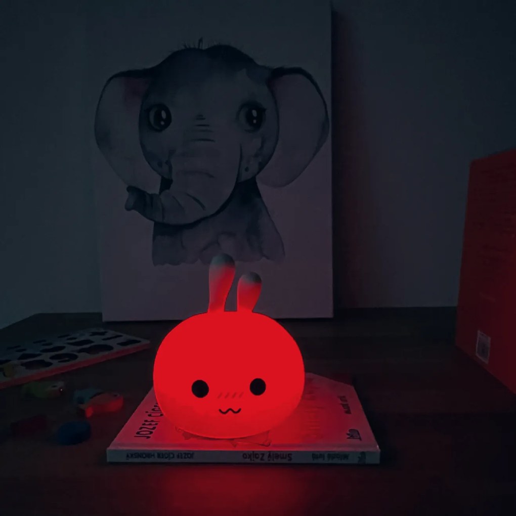 PIPPER | Silikónová detská lampa - zajac