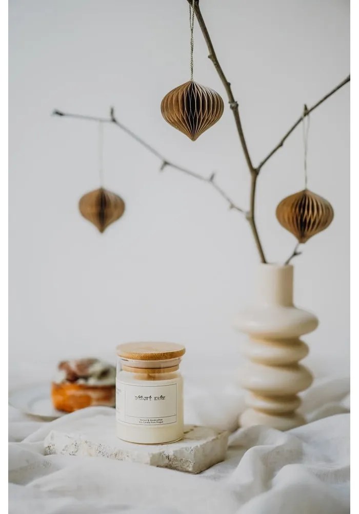 Vonná sójová sviečka doba horenia 40 h Pumpkin Cream – Perfumed Prague