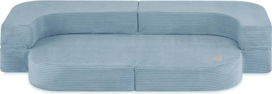 Rozkladacia detská pohovka  - modrá, prémiový menčester