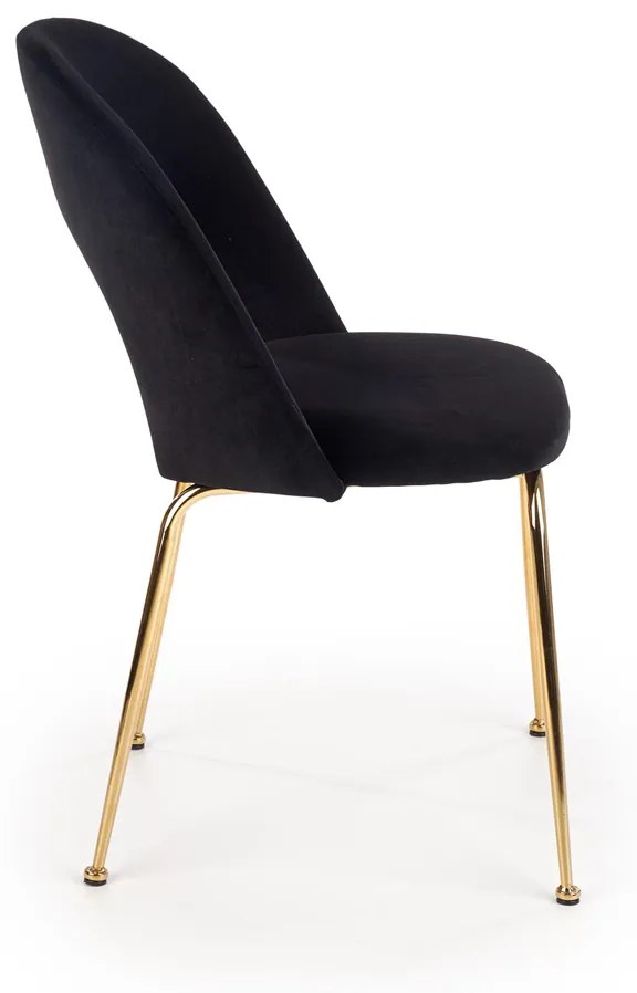 Jedálenská stolička K385 - čierna / zlatá