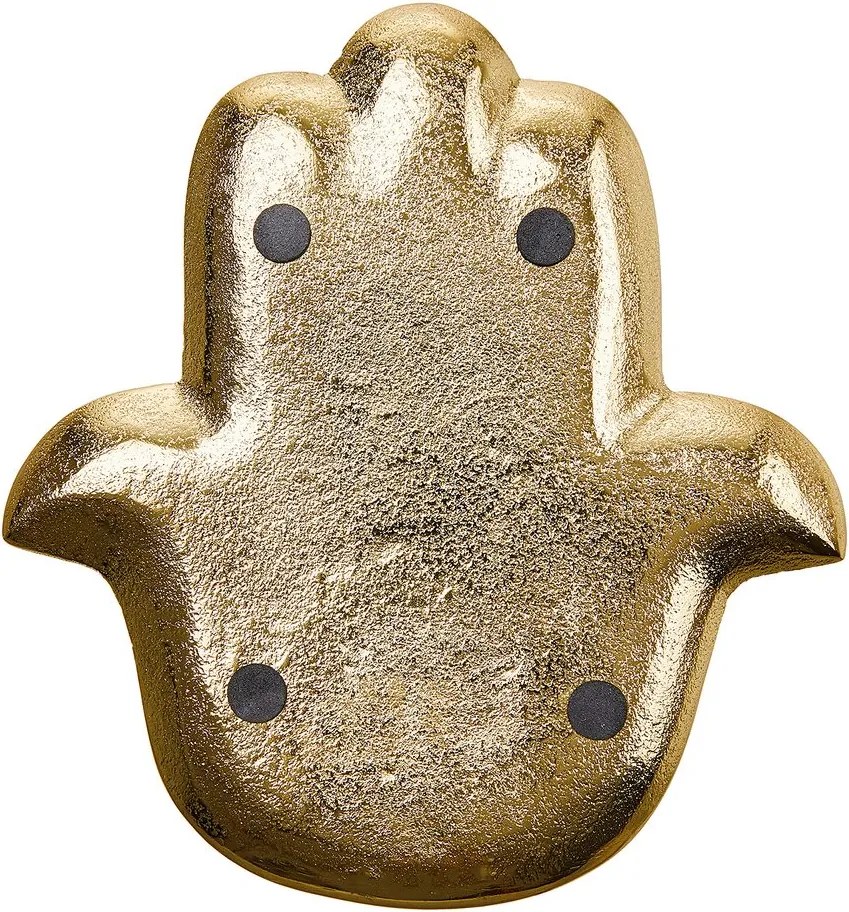 HAMSA Dekoračný podnos 20 cm - zlatá