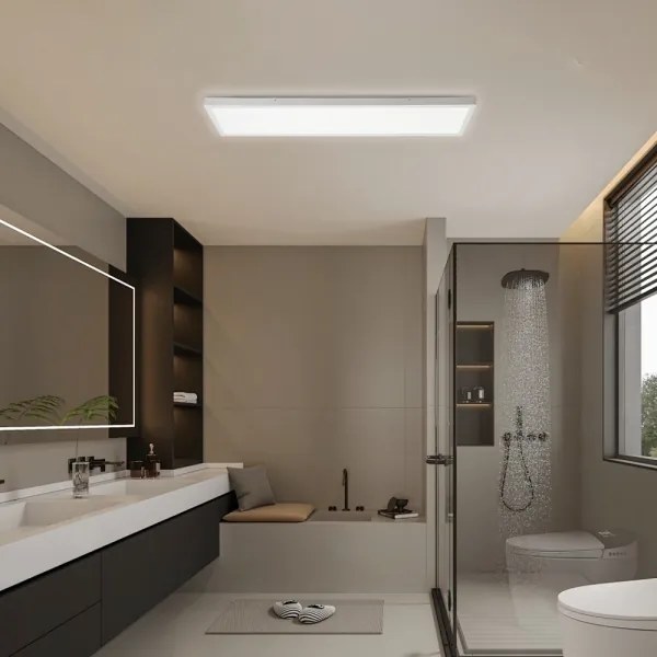 Brilagi - LED Kúpeľňové stropné svietidlo FRAME LED/50W/230V 120x30 cm IP44 biela