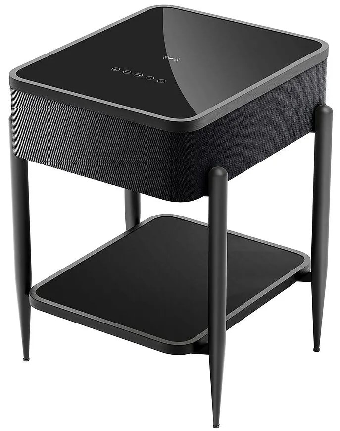 Stolík s reproduktorom Piksel čierna