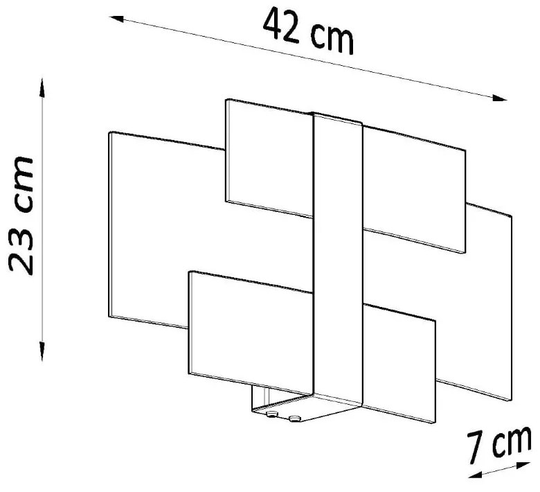 Biele nástenné svietidlo Marett – Sollux