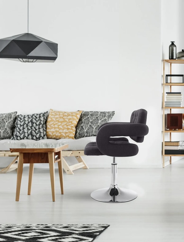 Kreslo Dublin - látka - Čierna