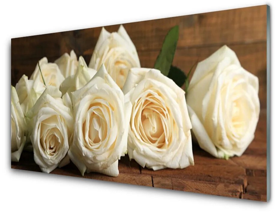 Obraz plexi Ruže kvety rastlina 100x50cm