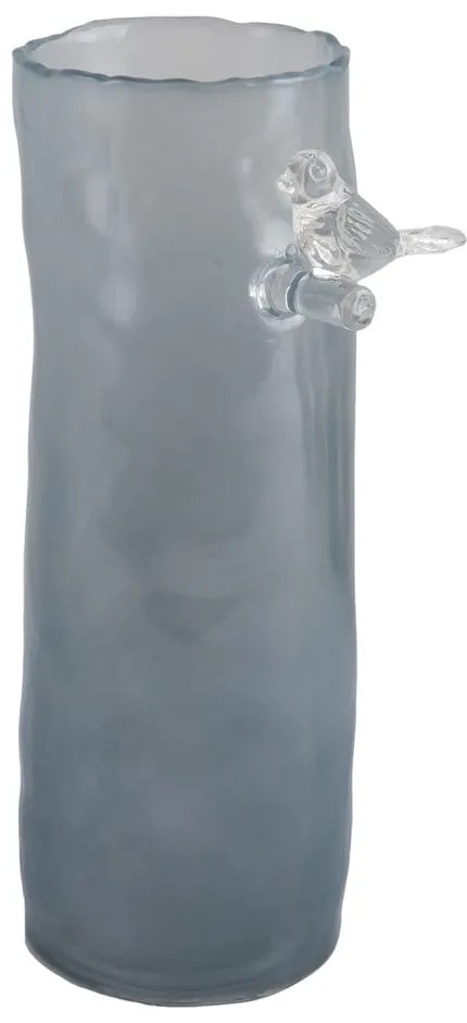 Modrá sklenená váza (výška 27 cm) Bird On Branch – PT LIVING