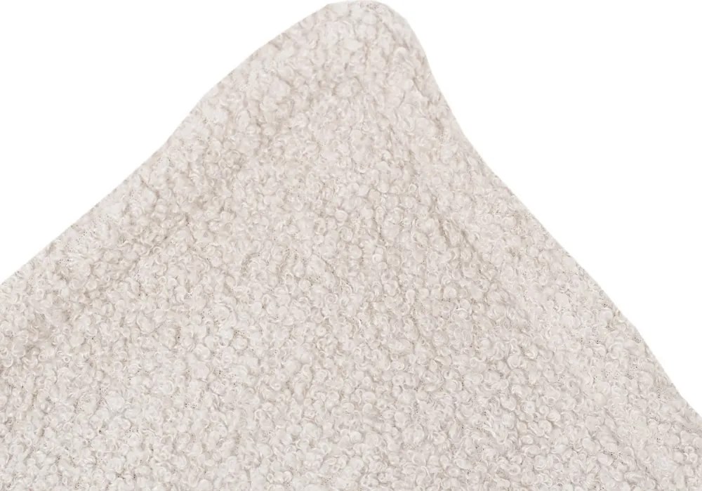 Kreslo štvorcové krémový baranček