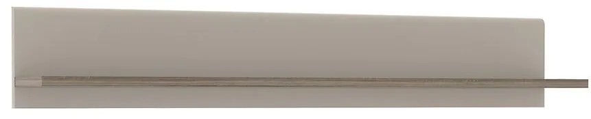 Nástenná polica Tiziano starožitný dub/béžová