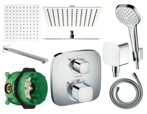 Sprchový set podomietkový HANSGROHE TERMOSTAT - 40 CM (mix výrobcov)
