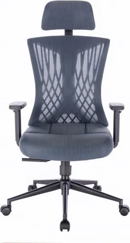 MI Ergonomické kreslo AVERY šedomodré