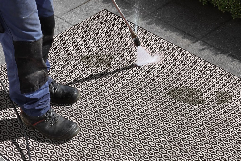 Kusový koberec Meadow 102474 Black – na von aj na doma, 200x290, čiernobiela, chodba / predsieň, Hanse Home