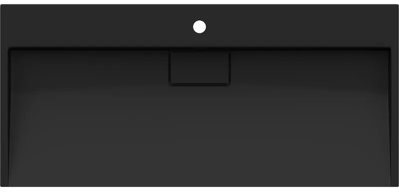 Mexen Ava, umývadlo na dosku z konglomerátu 1/O 100 x 46 cm, čierna matná, 23011071