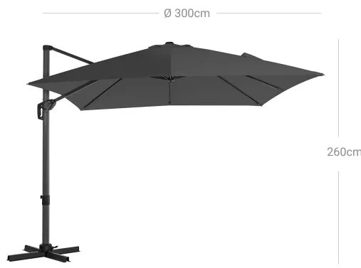 Záhradný slnečník GPU039G01
