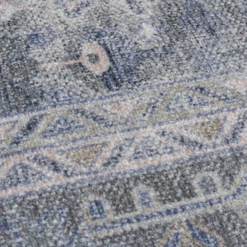 Zelený umývateľný behúň s prímesou recyklovaných vlákien 60x230 cm Windsor – Flair Rugs