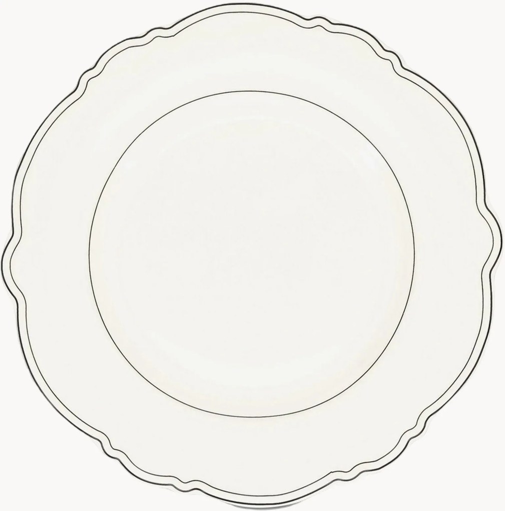 Raňajkové taniere z nového kostného porcelánu Odette, 2 ks