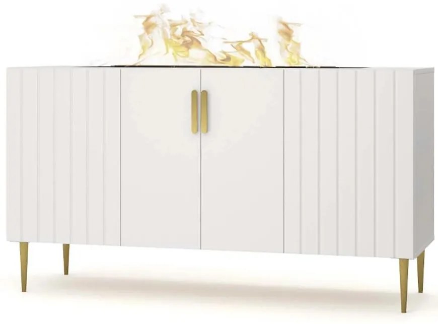 Elektrický krb Prins 1000 biela