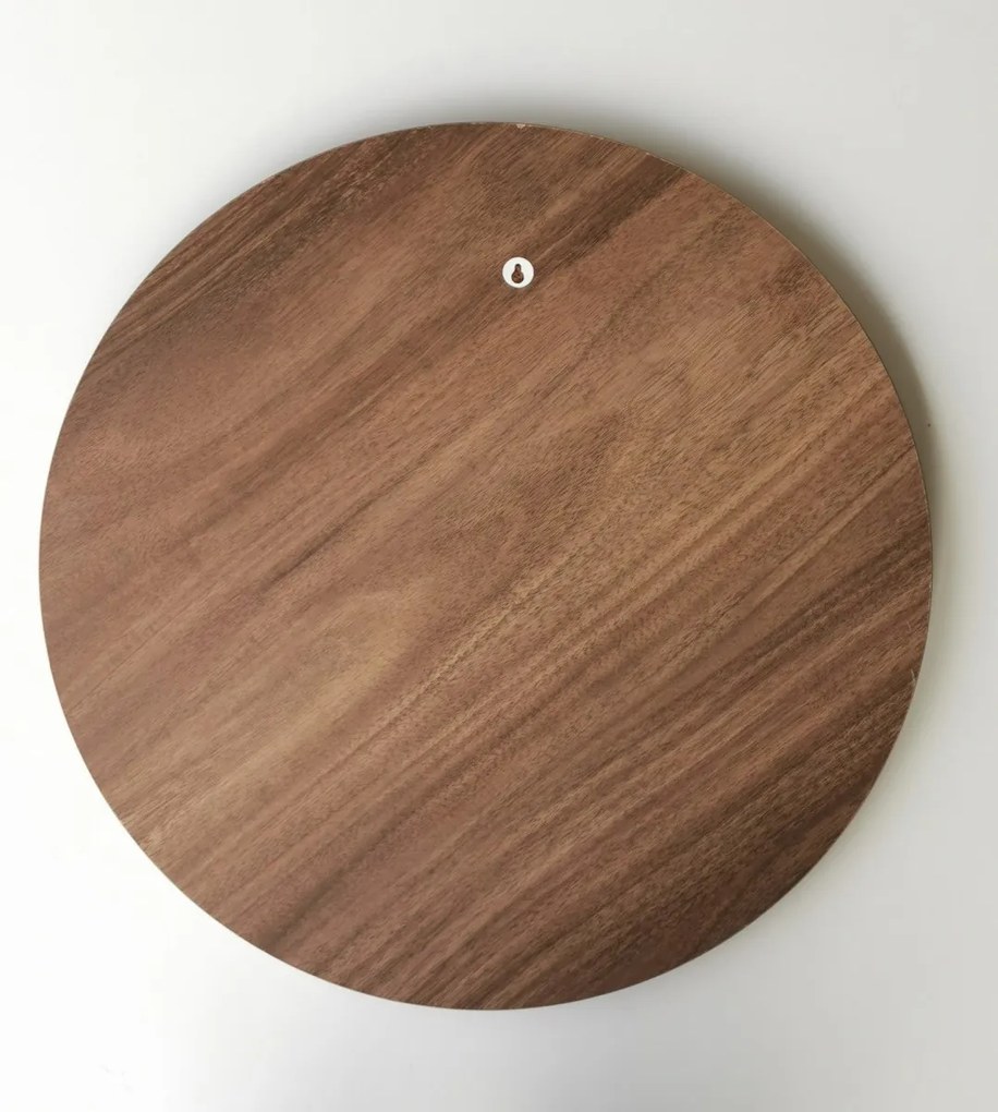 Kulaté nástěnné zrcadlo Ayna 60 cm ořech