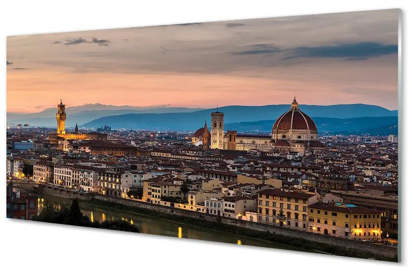 Obraz na akrylátovom skle Italy panorama katedrála hory 120x60 cm