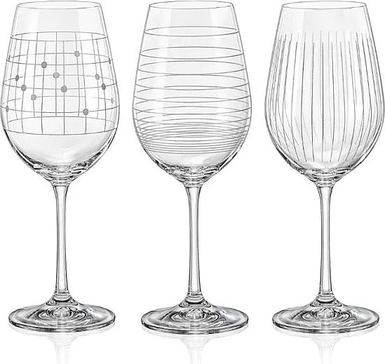 Crystalex poháre na víno VIOLA ELEMENTS 450 ml 6 ks
