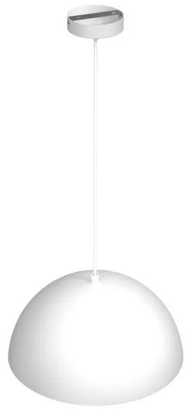 Luster na lanku BETA 1xE27/60W/230V pr. 35 cm biela