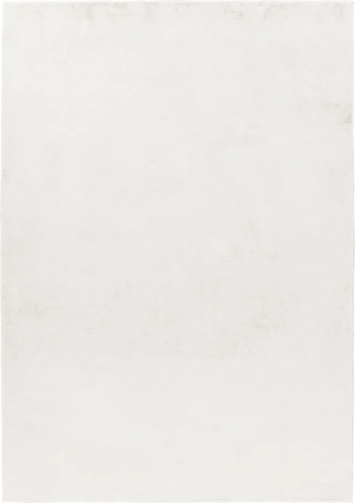 Ayyildiz, Kusový koberec Pouffy 5100 Cream, 140x200, biela, obývacia izba