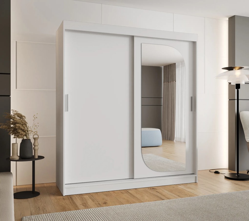 Šatníková skriňa 180 cm Lulu (biela). Akcia -20%. Vlastná spoľahlivá doprava až k Vám domov. 1125978