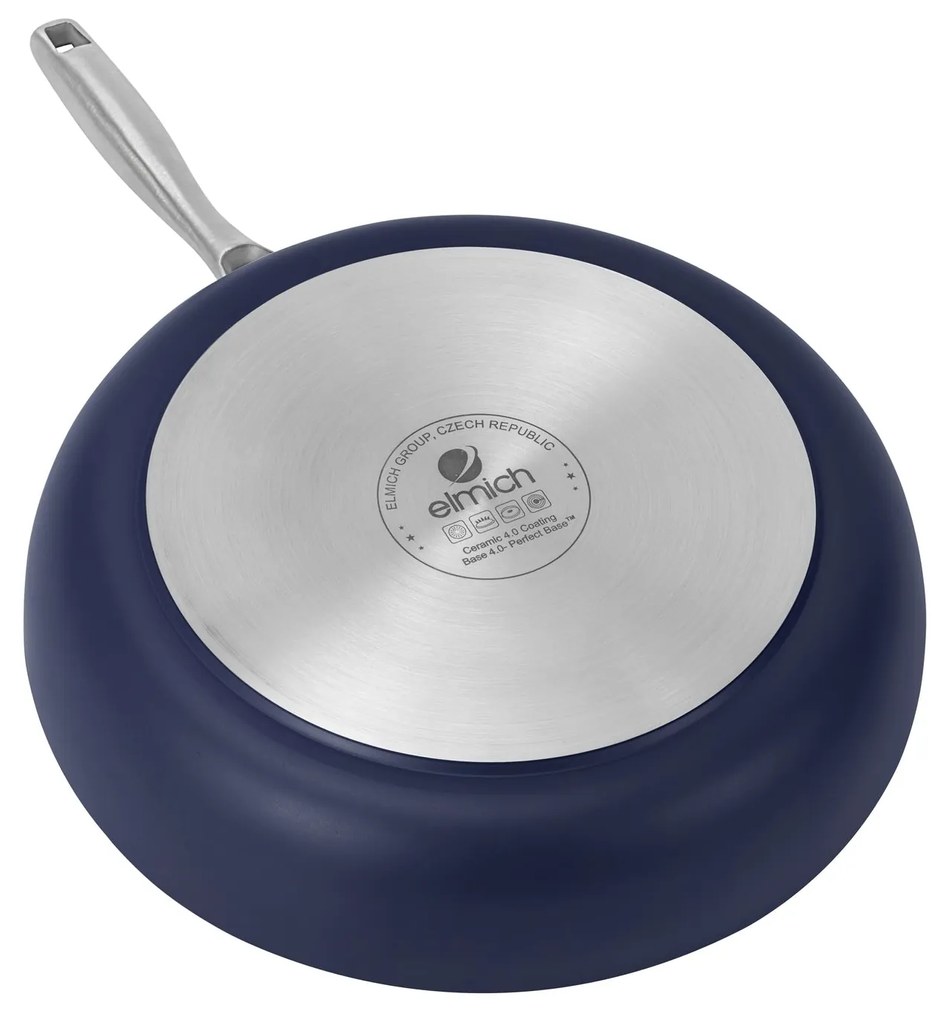 Elmich Nepriľnavá keramická panvica Vital Ø 26 cm - tmavomodrá