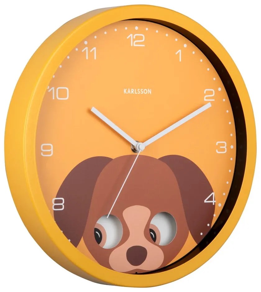 Detské hodiny ø 31 cm Peekaboo Dog – Karlsson