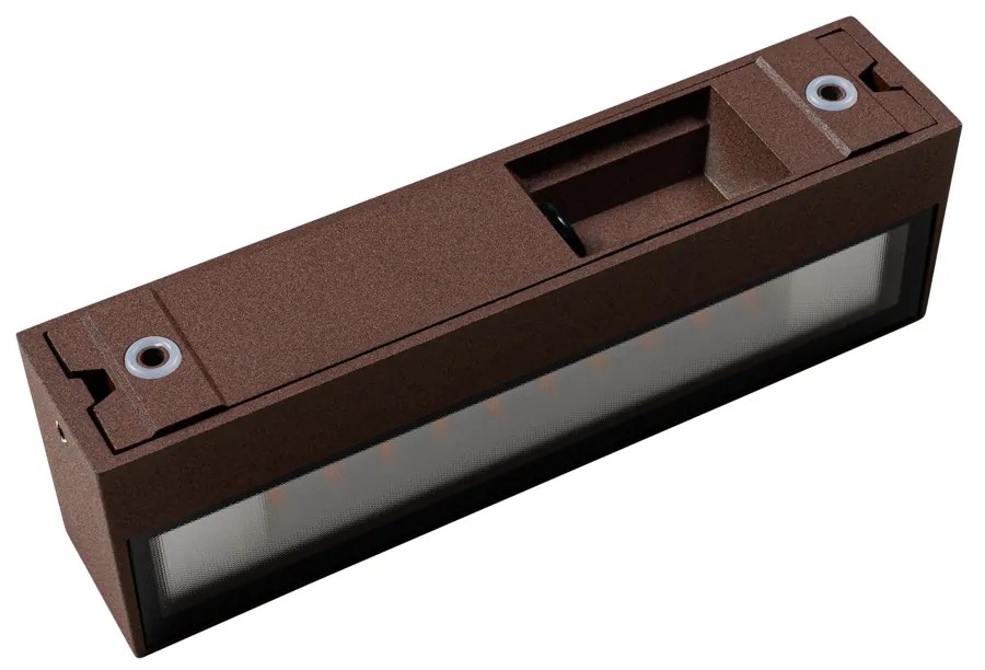 Priemyselná nástenná lampa hrdzavohnedá vrátane LED IP65 - Steph