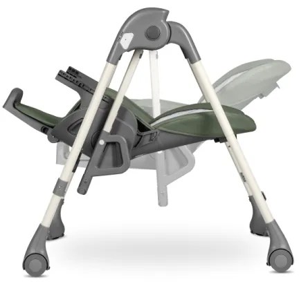 Lionelo - Detská jedálenská stolička LAURICE Olivovo zelená