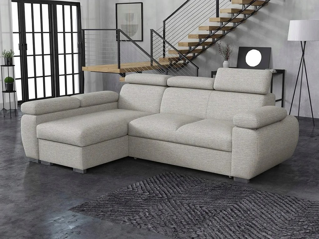 Rohová sedacia súprava Gozo (svetlosivá)